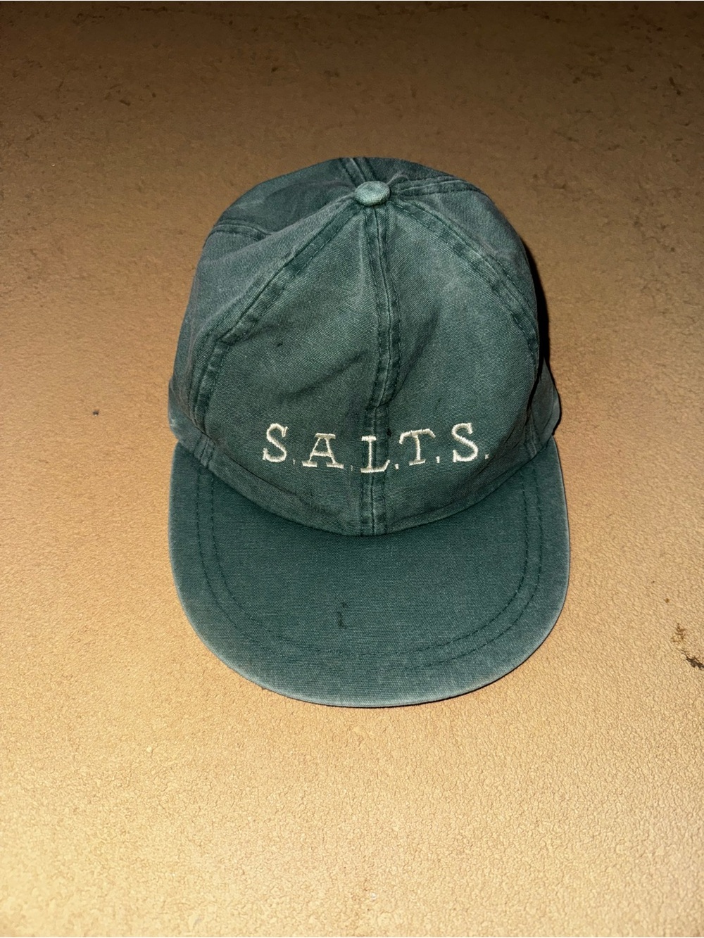 Men's Teal Baseball Cap with Embroidery SALTS - Picture 2 of 5